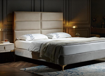 Cama 2x mesita de noche 3 piezas. Conjunto de dormitorio Design Luxury Dormitorio Muebles de hotel